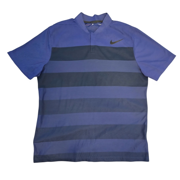 Nike Men's Blue Striped Shirt - Picture 1 of 10